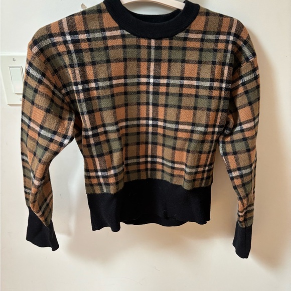 ZARA plaid heavy sweater - Picture 5 of 9